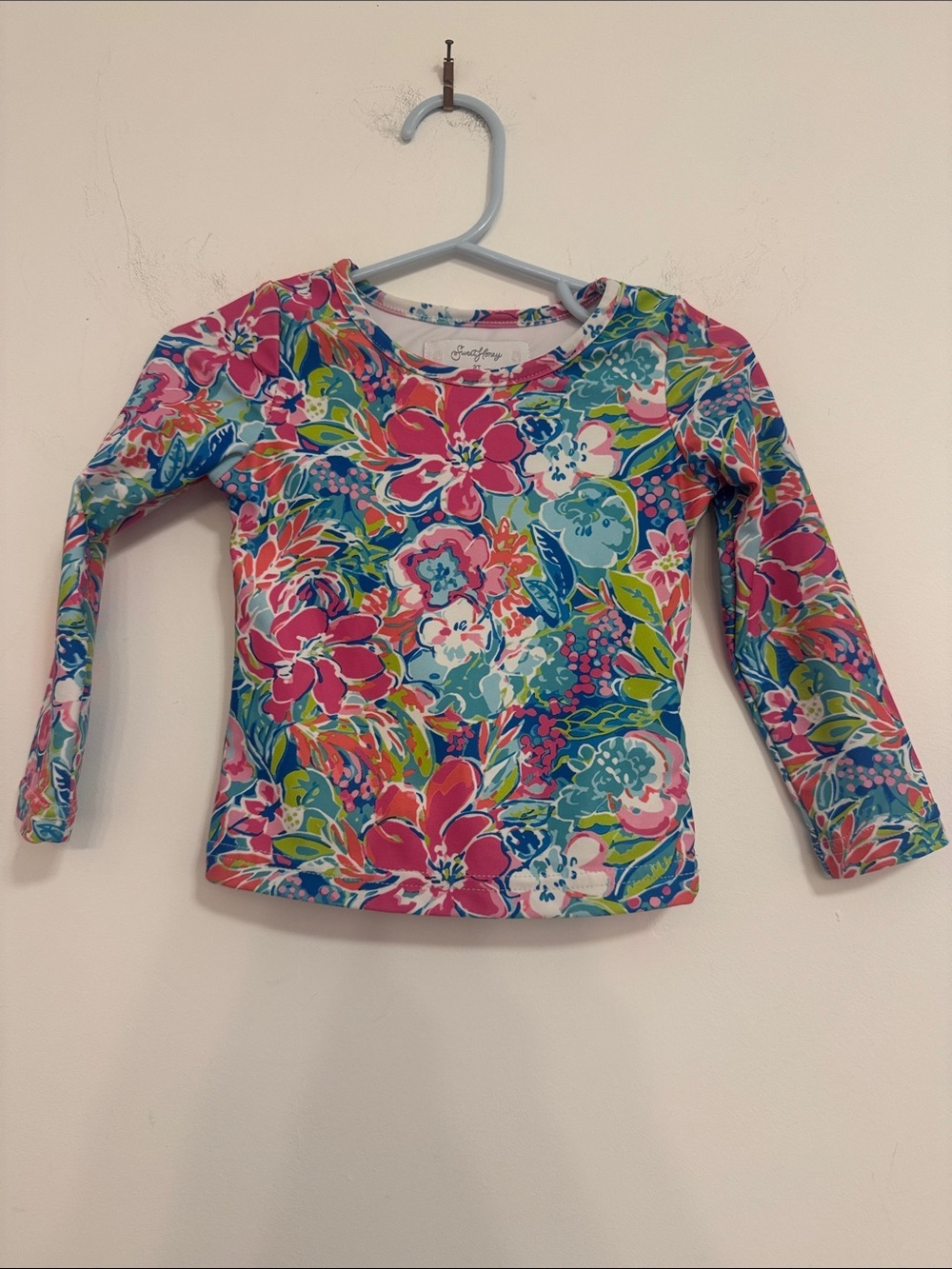 SweetHoney Kids Floral Rashguard - Pink, Blue, Green